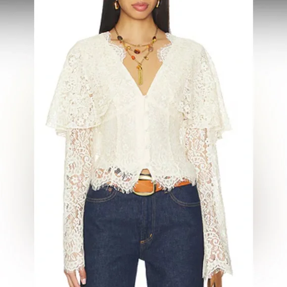 NWOT! TULAROSA Clarissa Lace Top - Picture 5 of 9